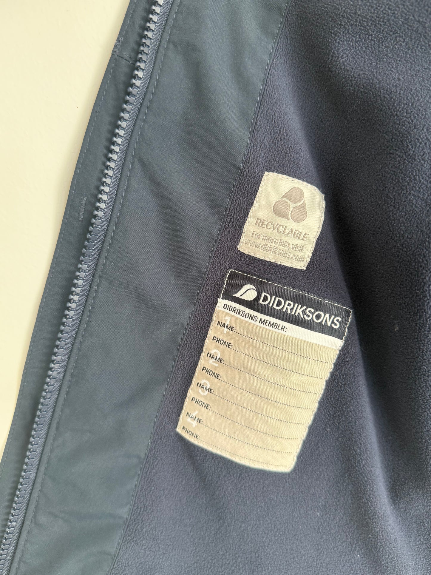 DIDRIKSONS Jacke gefüttert Regenjacke dunkelblau 140