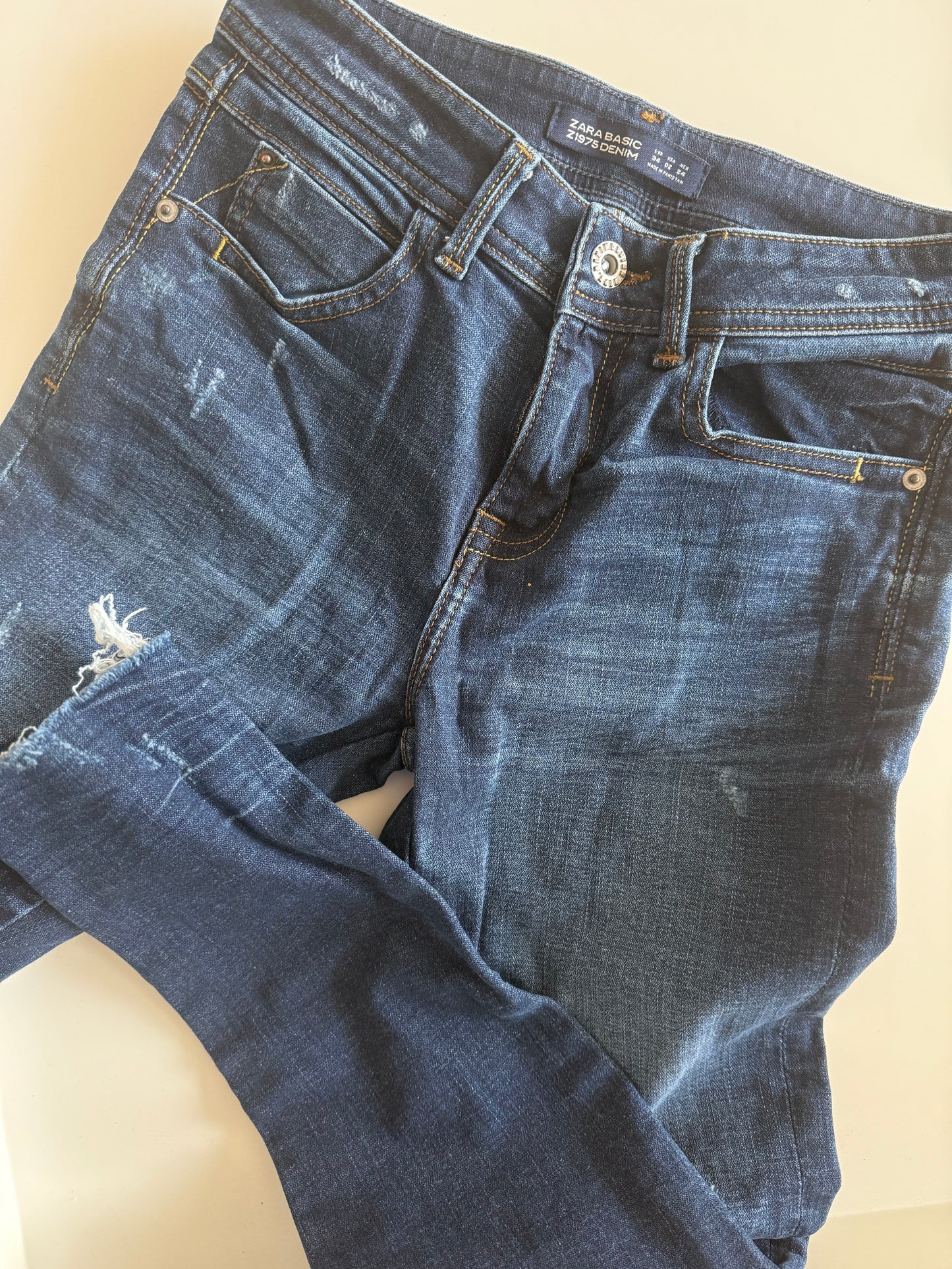 ZARA Skinny Jeans dunkelblau 34 168