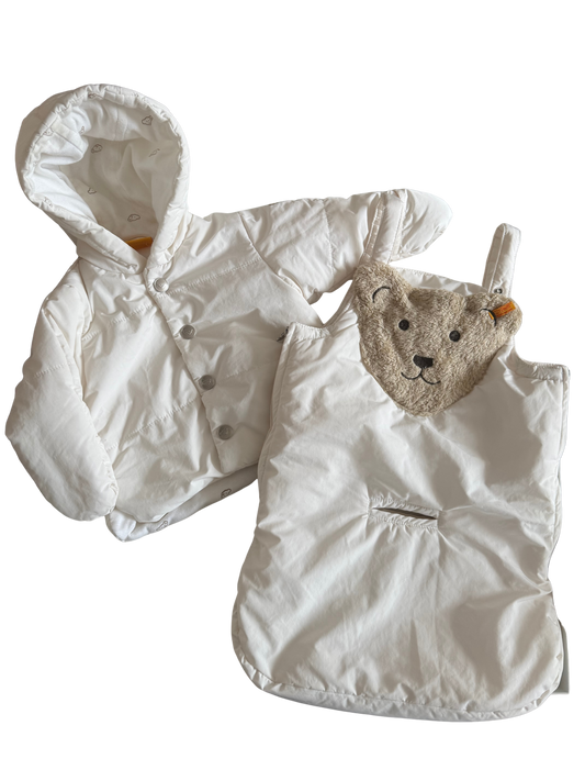 STEIFF Jacke und Sack für Kinderwagen oder Babyschale Schneeanzug