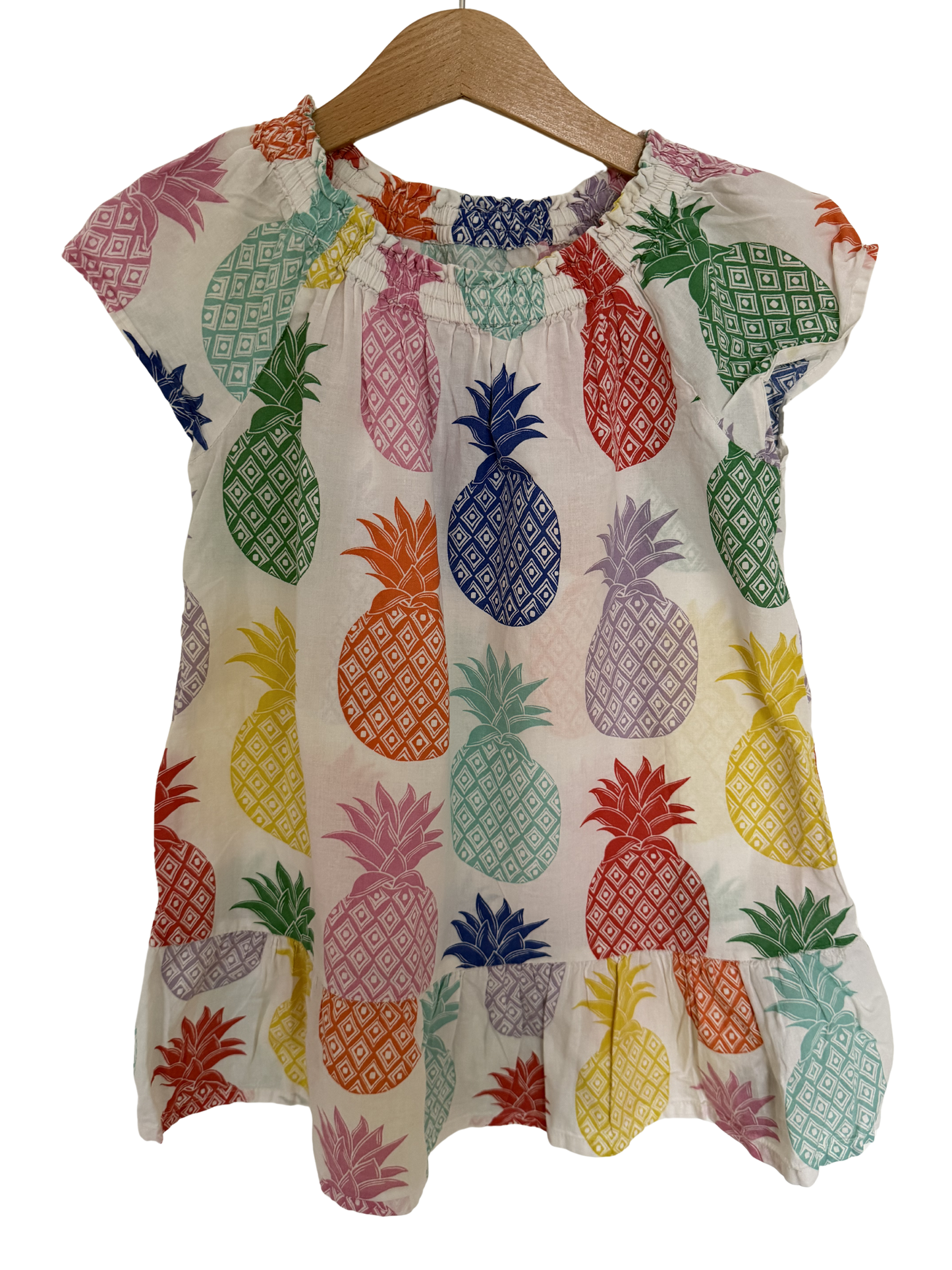 MINI BODEN Kleid Ananas bunt 110