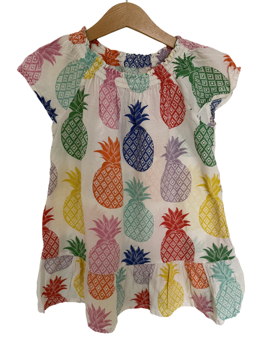 MINI BODEN Kleid Ananas bunt 110