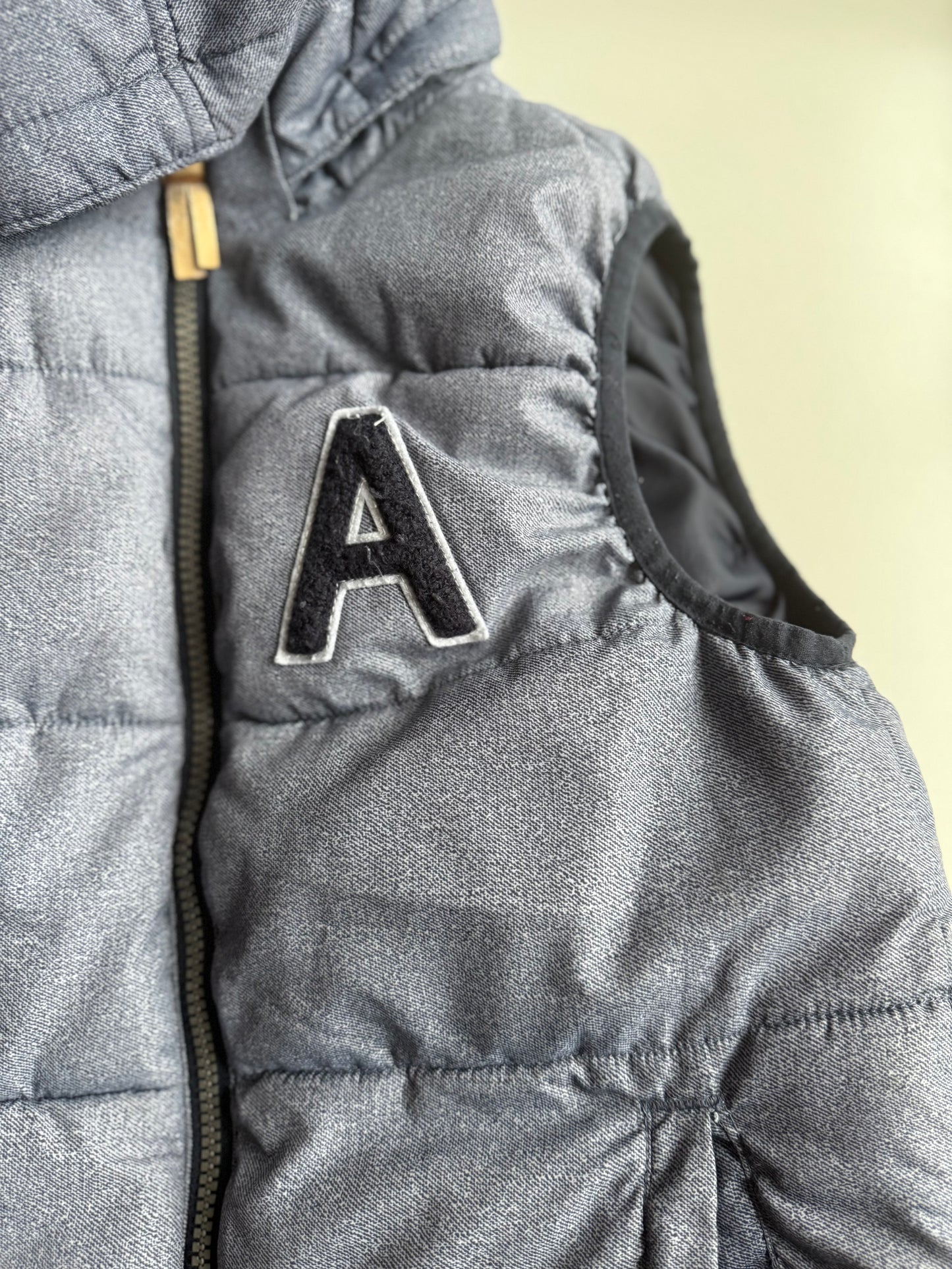 H&M Weste Jacke dunkelblau meliert 134/140