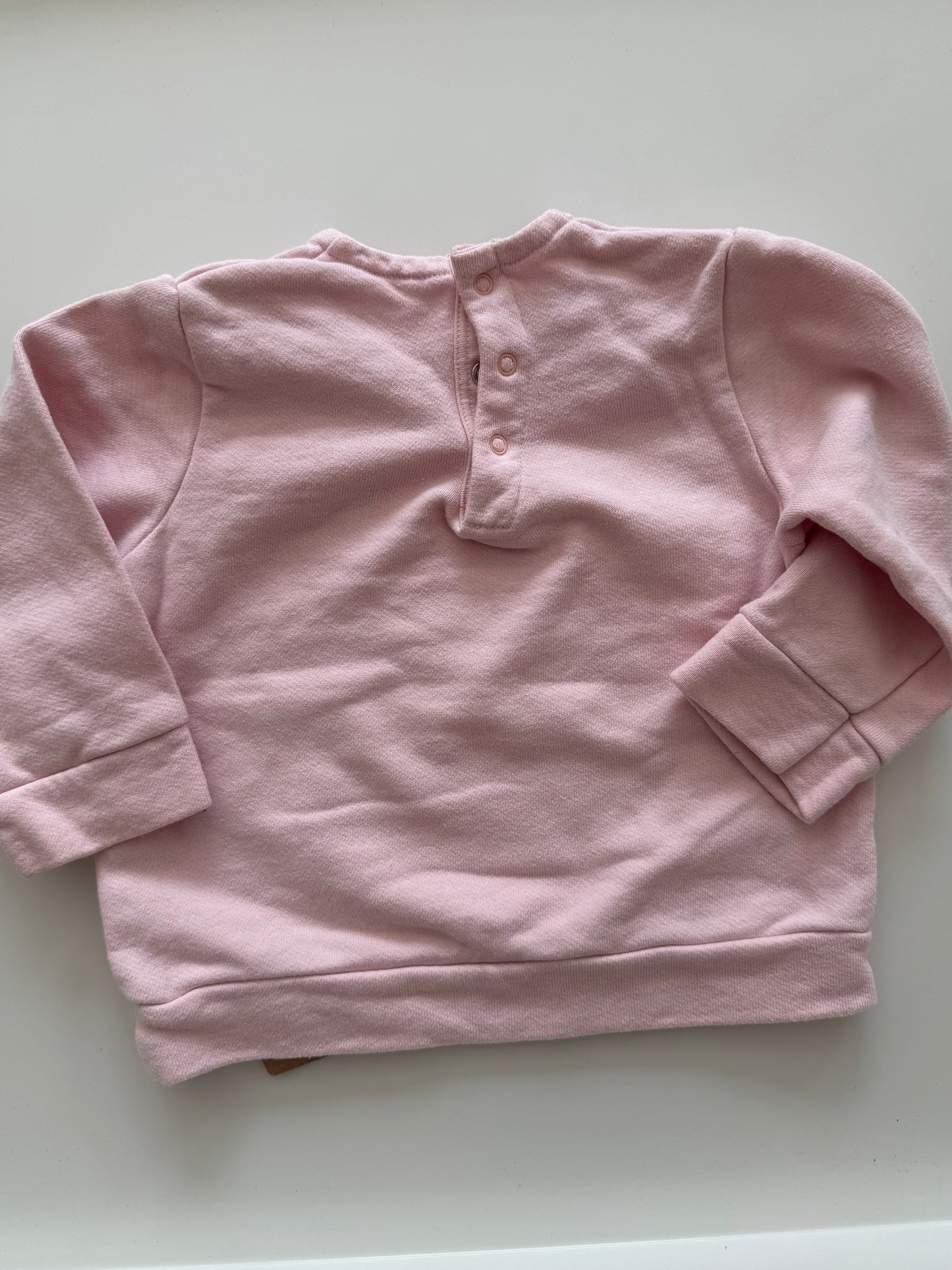 PETIT BATEAU Sweatshirt Rosa Sterne 80/86