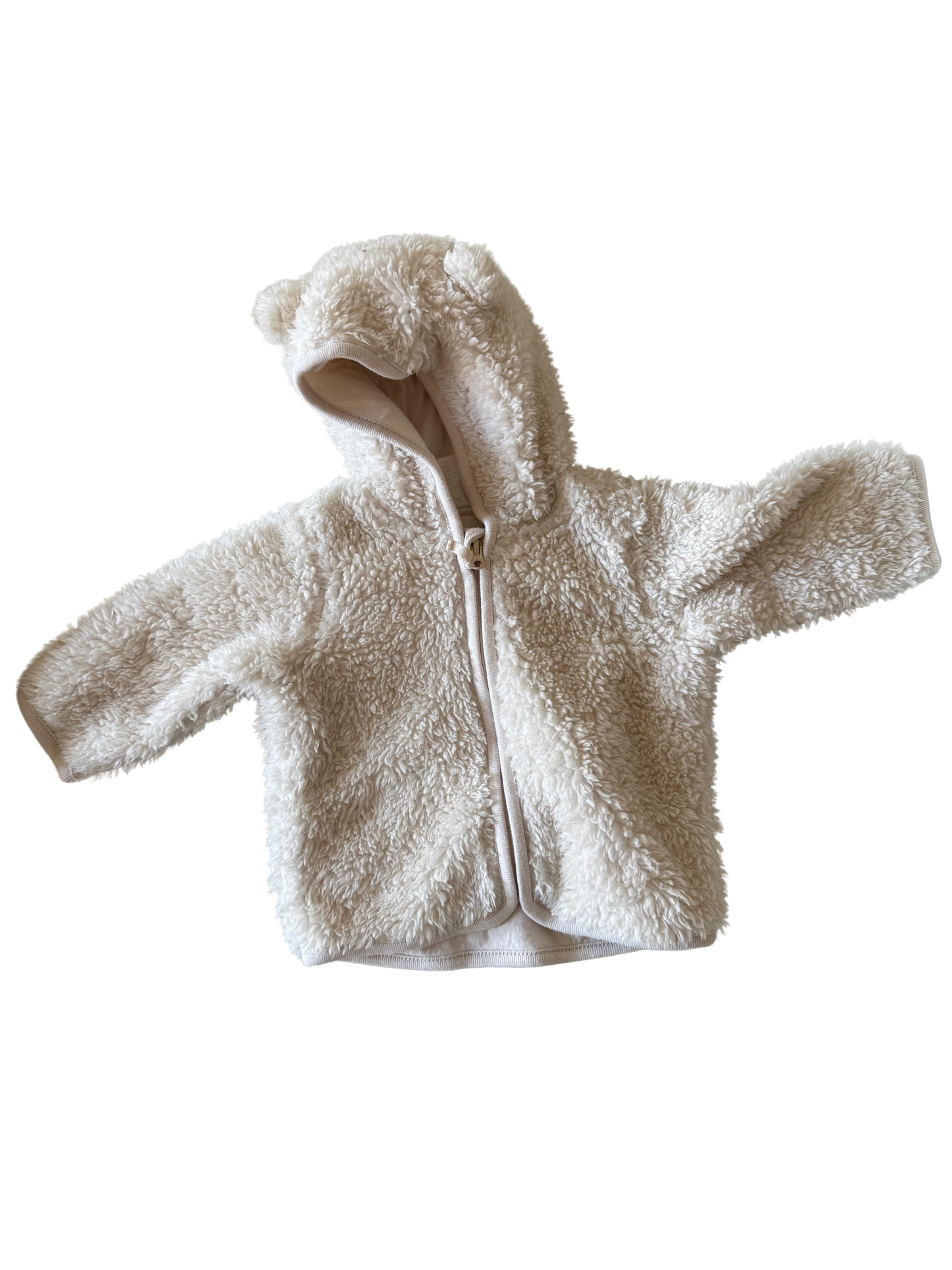 H&M Teddyjacke wollweiß 62