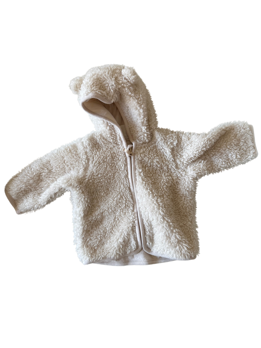 H&M Teddyjacke wollweiß 62