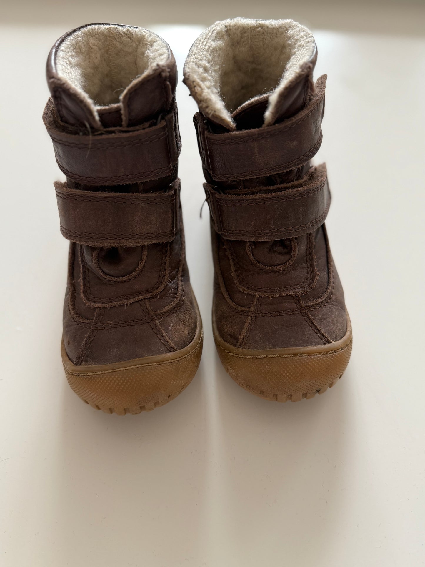 BISGAARD Winterstiefel Leder Wolle braun 26