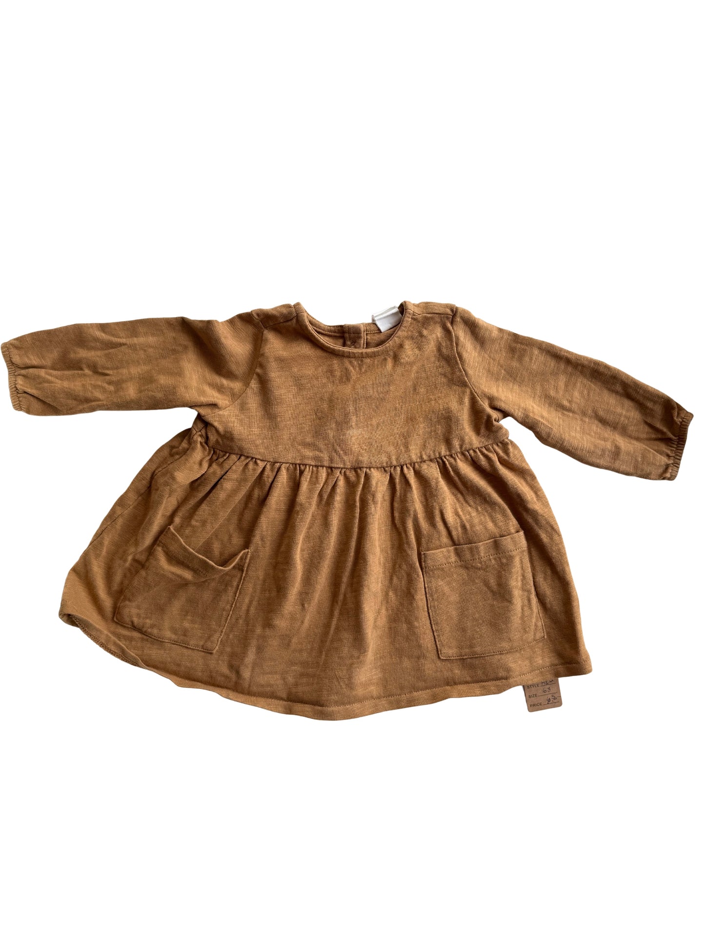 H&M Tunika Kleid braun 68