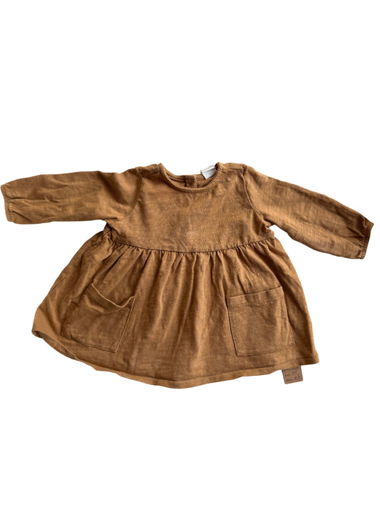 H&M Tunika Kleid braun 68