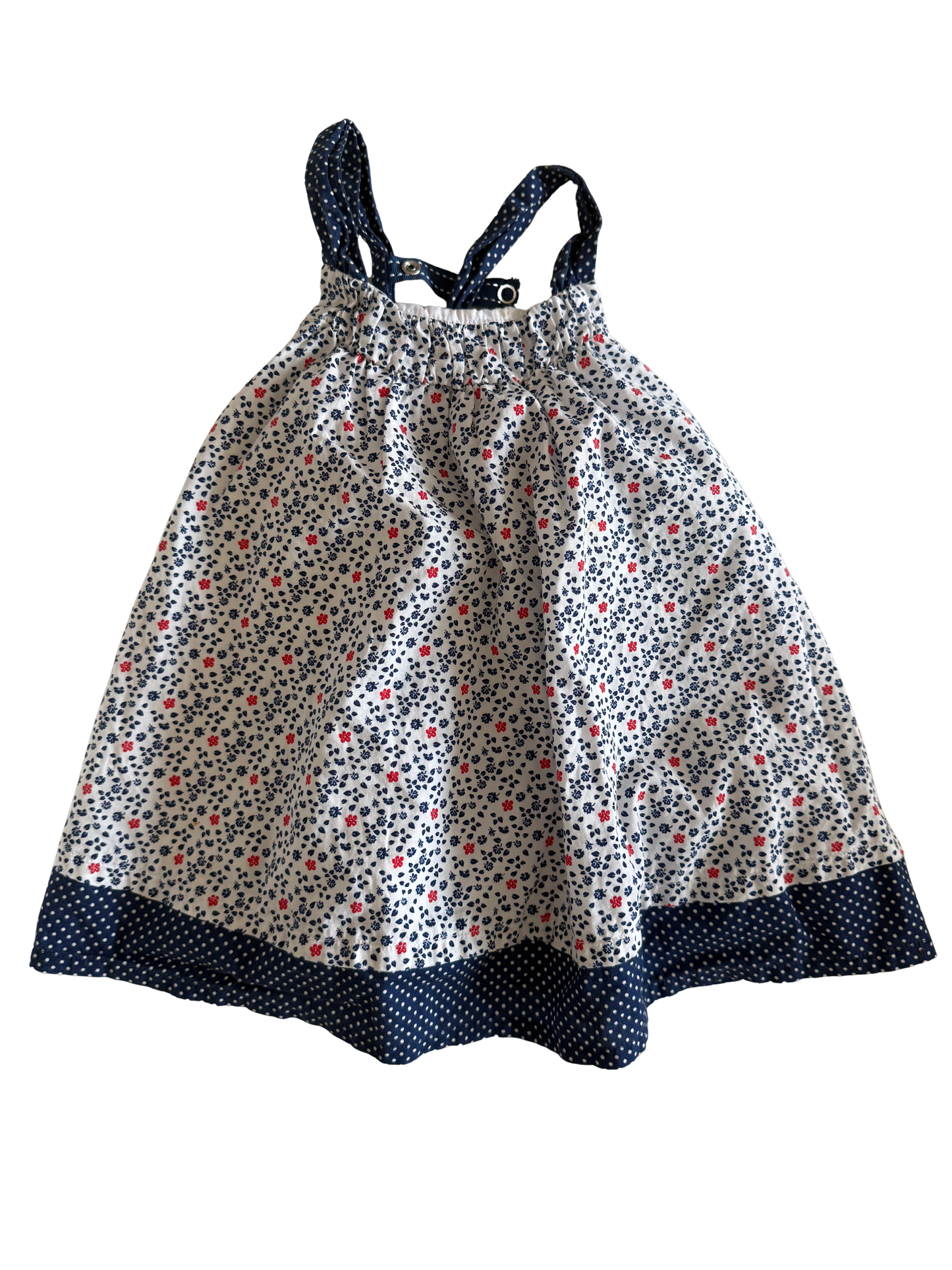 ORCHESTRA Sommerkleid festlich blau weiß 74