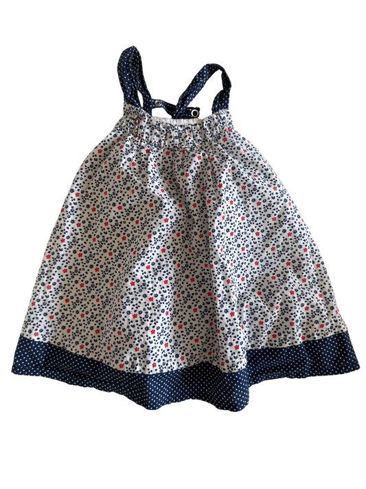 ORCHESTRA Sommerkleid festlich blau weiß 74