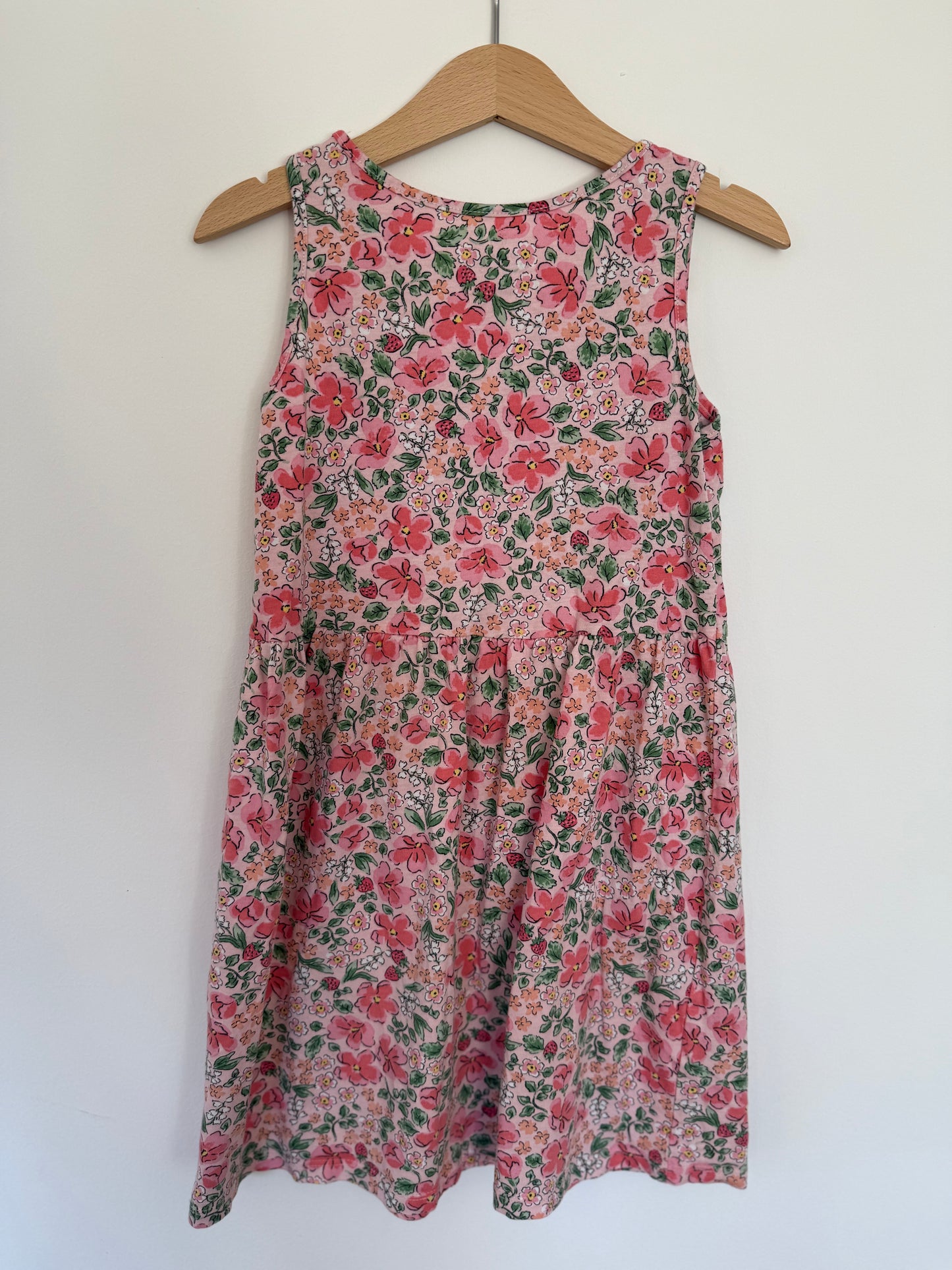 H&M Kleid Sommer Blumen bunt 122/128