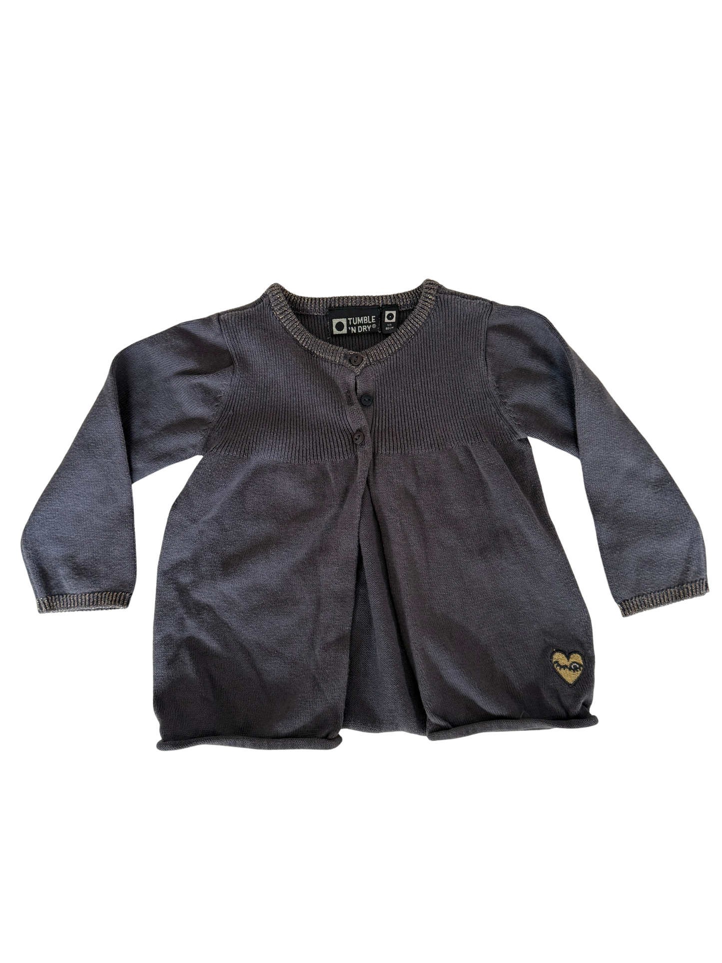 TUMBLE N DRY Strickjacke dunkelgrau 80