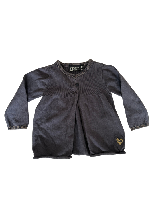 TUMBLE N DRY Strickjacke dunkelgrau 80