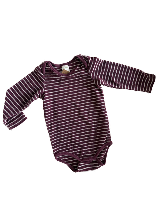 ALANA Body Frottee lila weiß 74/80