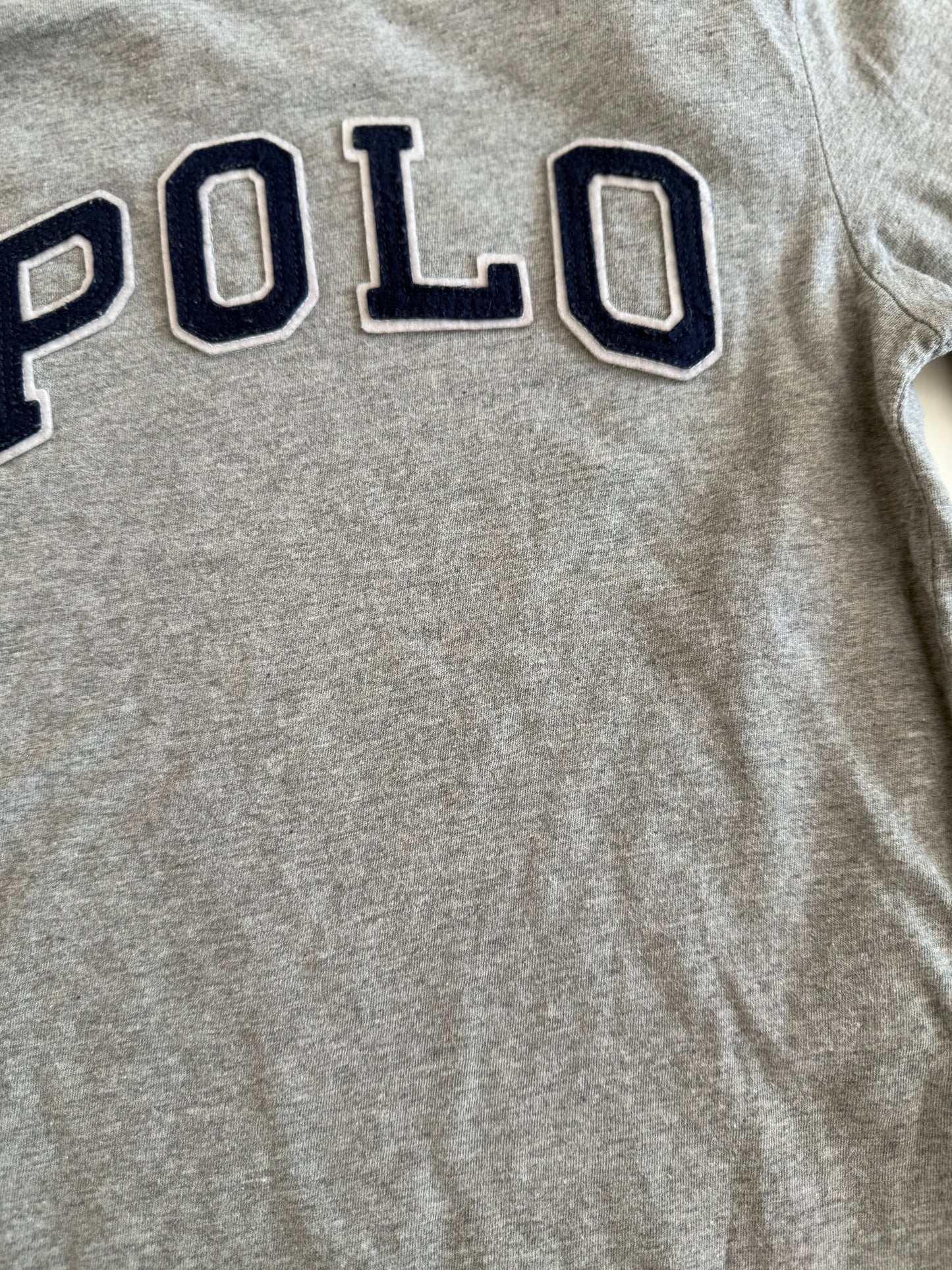 RALPH LAUREN Langarmshirt grau Polo 116