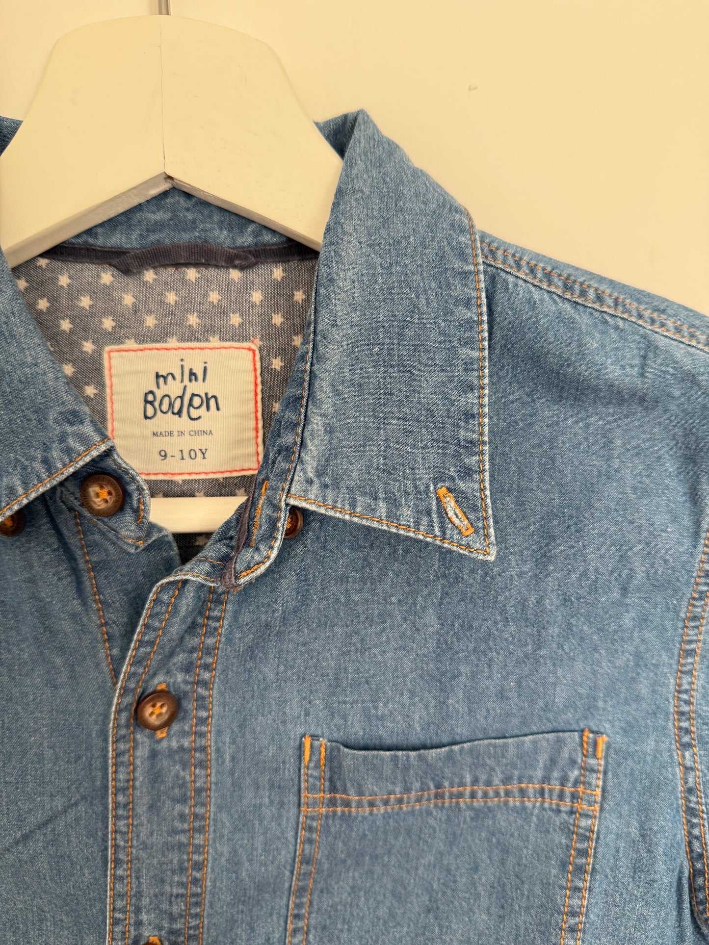 MINI BODEN Jeansbluse Hemd 134/140