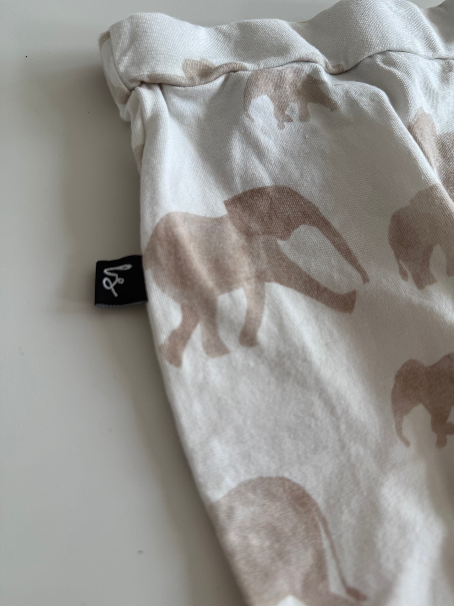 BABYSTYLING Leggings Elefanten beige weiß 62