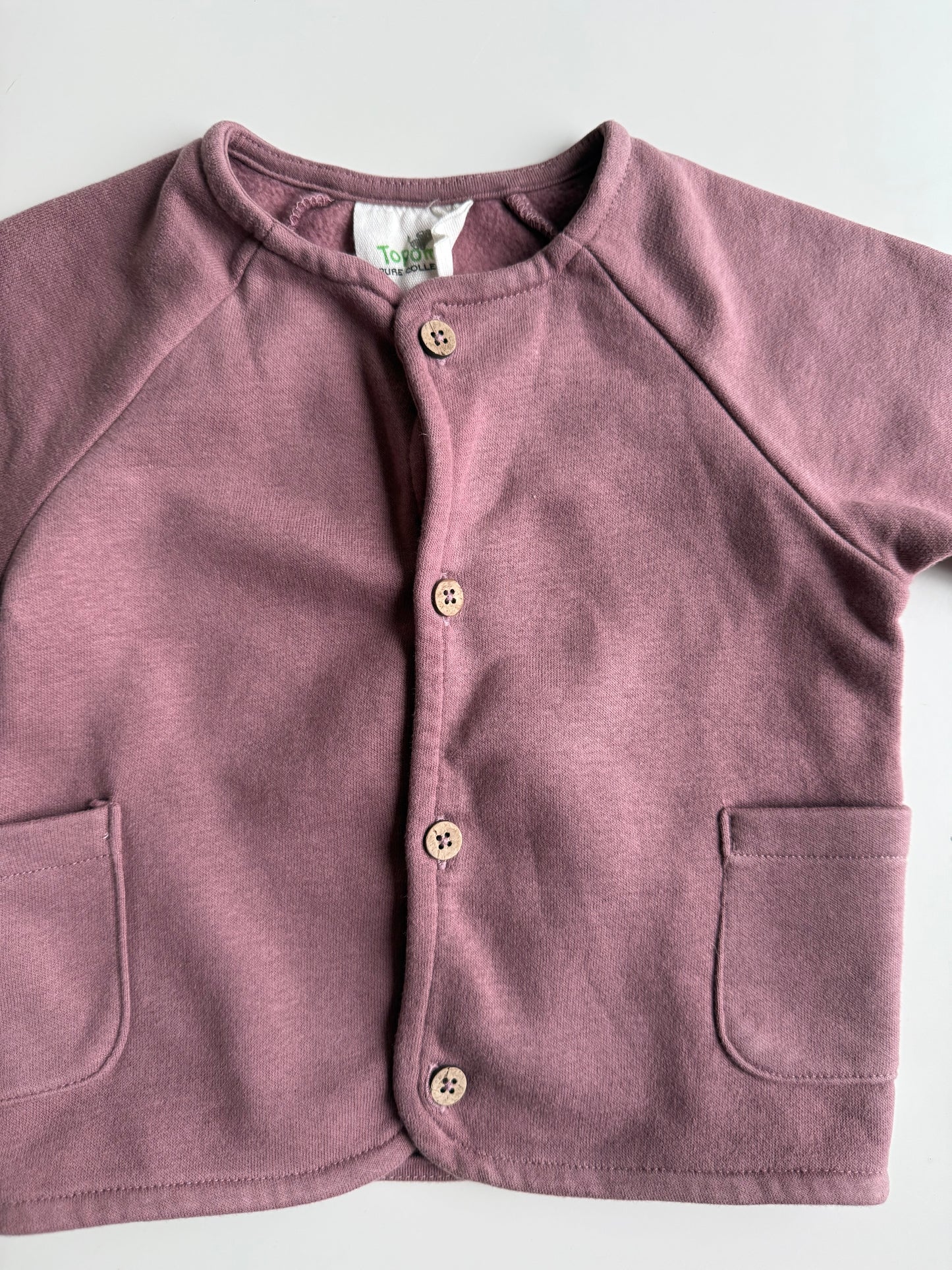 TOPOMINI Sweatjacke Lila Burgunder 68