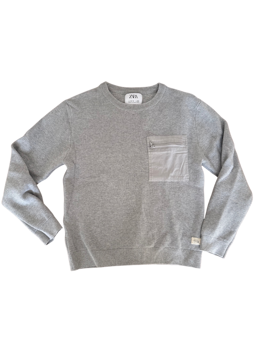 ZARA Pullover Strick grau 164