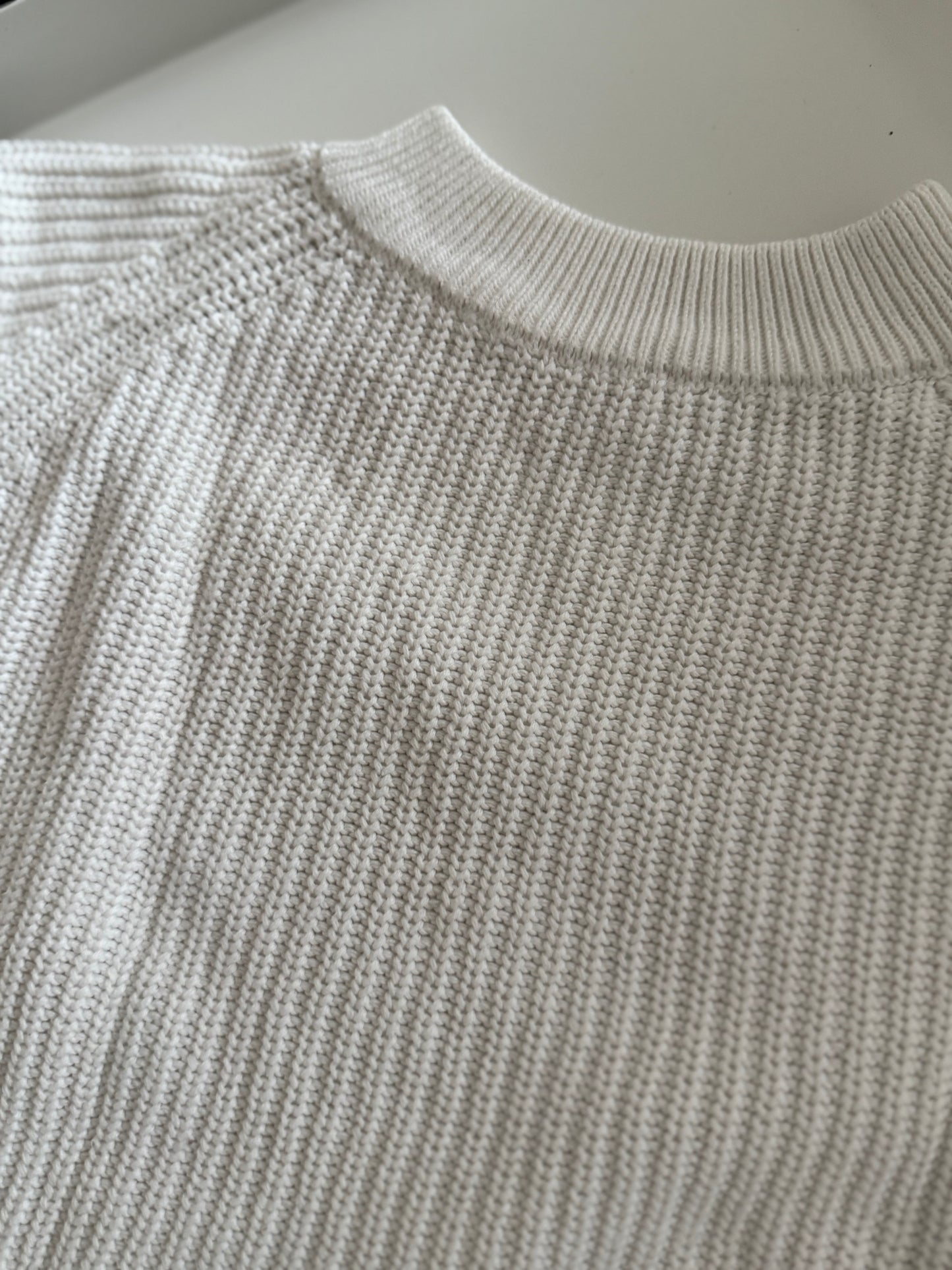 MANGO Pullover Strick weiß 152