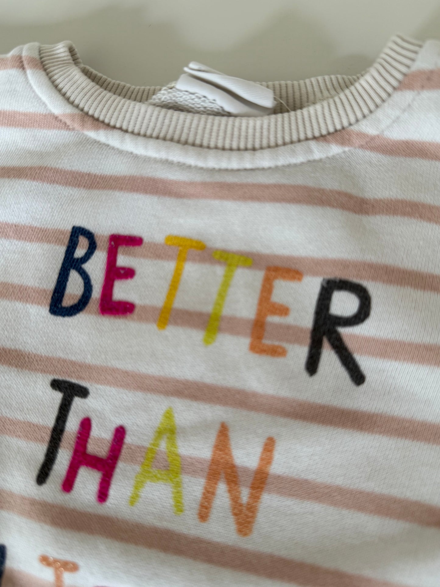 ZARA Sweatshirt Better than glitter bunt 80