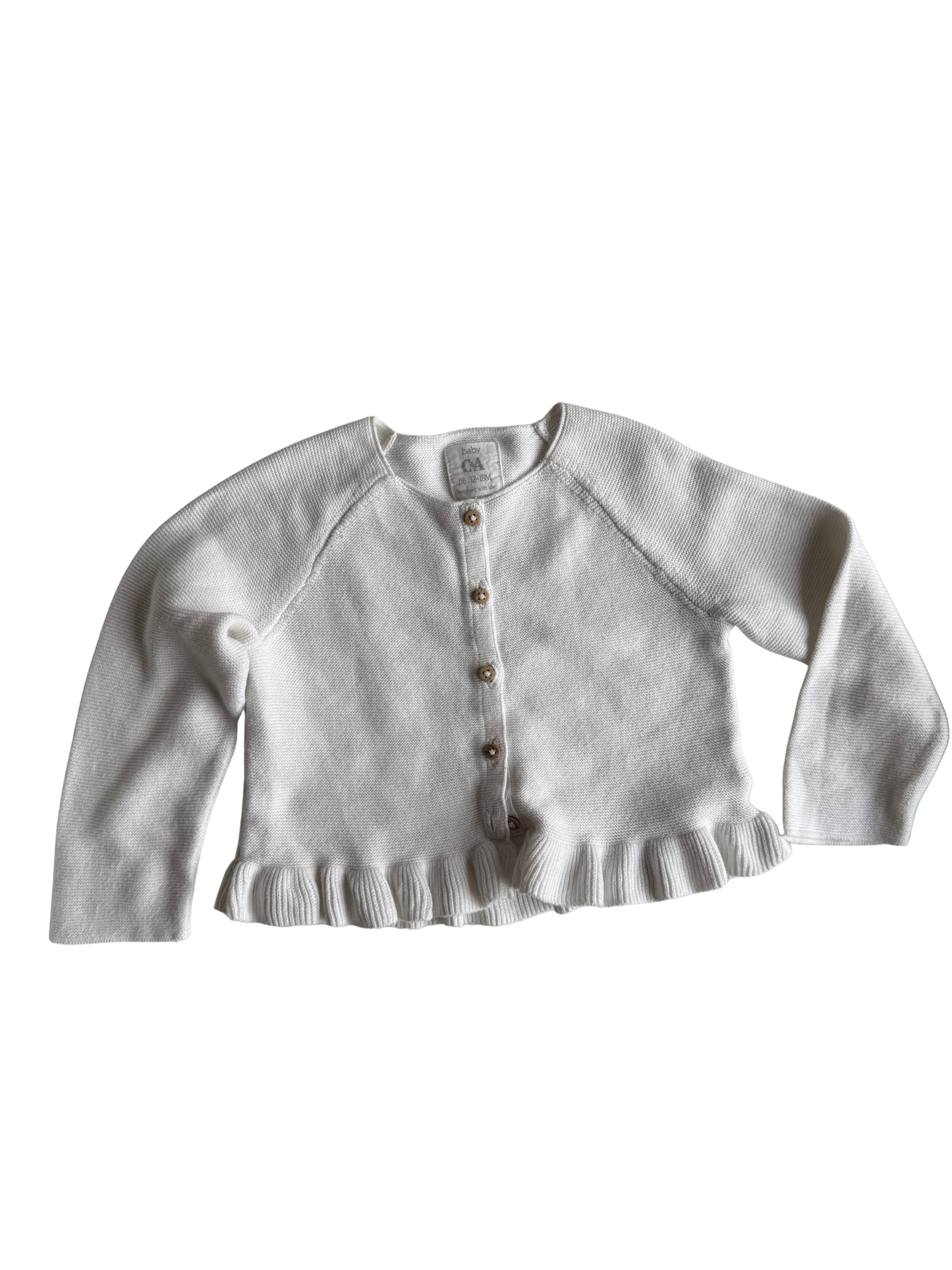 C&A Strickjacke weiß 86
