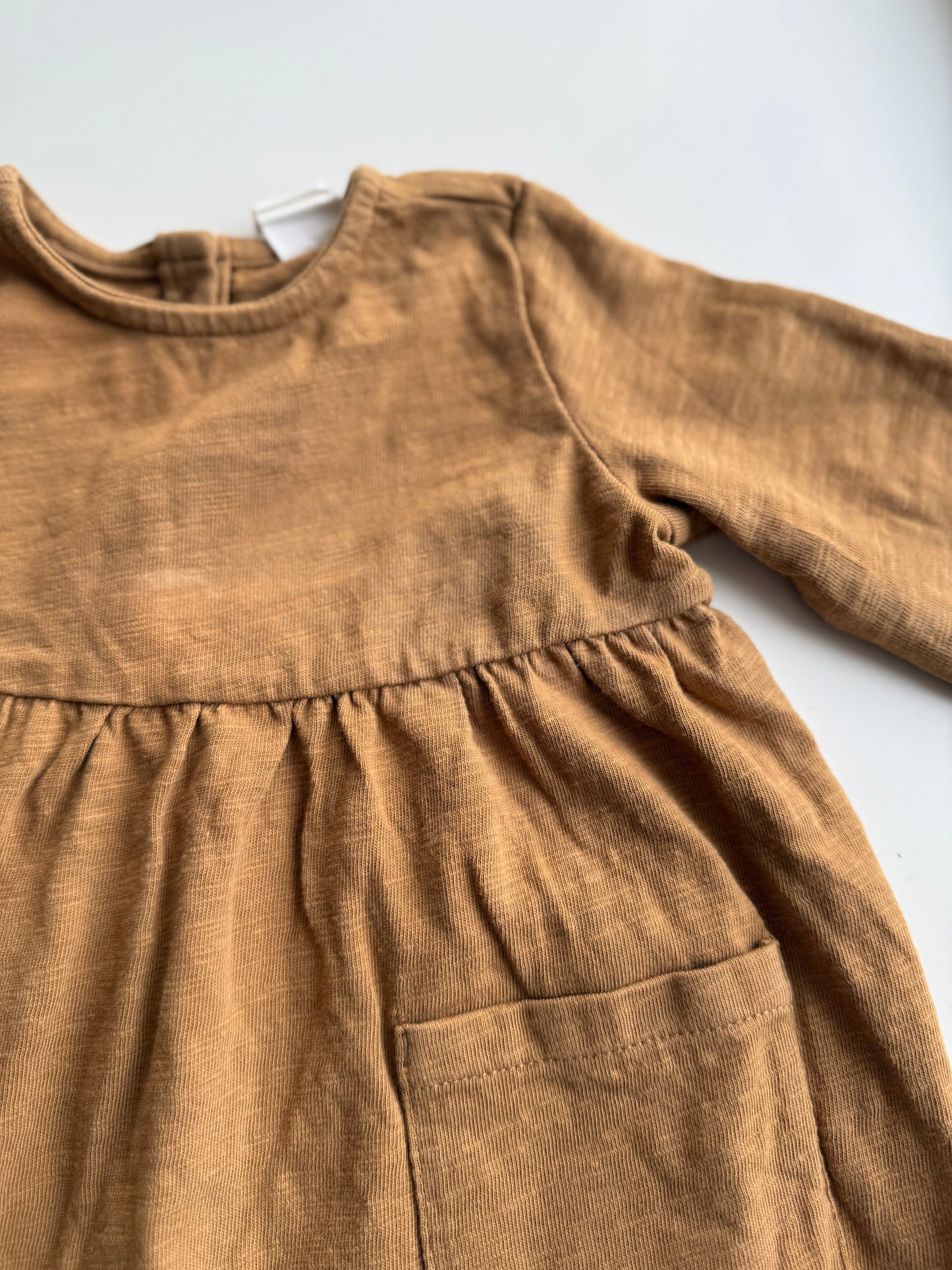 H&M Tunika Kleid braun 68