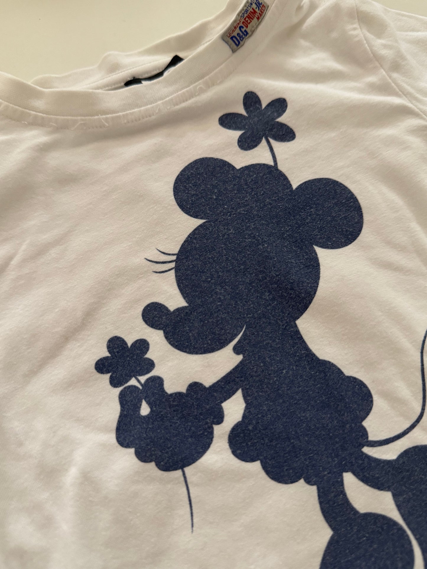 DOLCE & GABBANA Langarmshirt weiß Minnie Maus 98/104