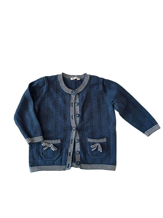 BENETTON Strickjacke blau 68