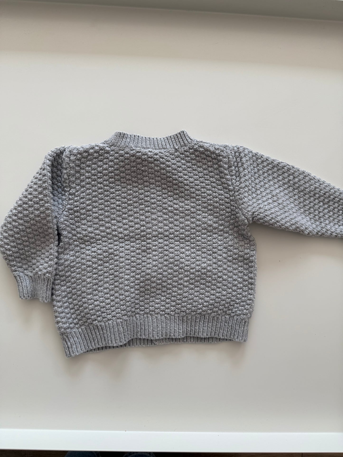 TOPOMINI Strickjacke grau 68