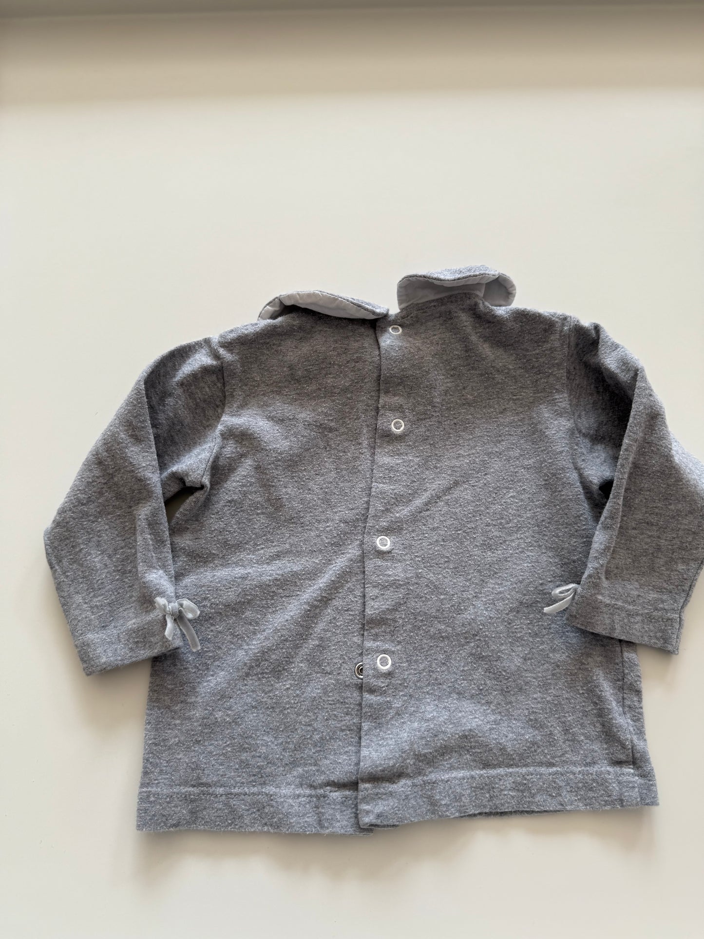 ALETTA Langarmshirt grau 62/68