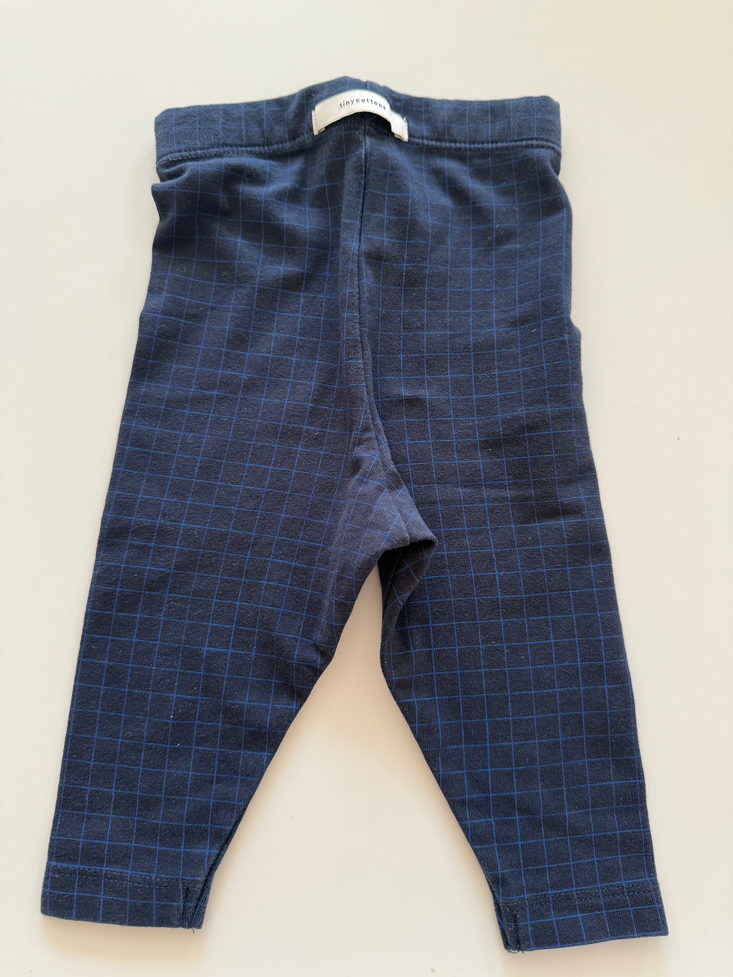 TINYCOTTONS Leggings blau kariert 50/56