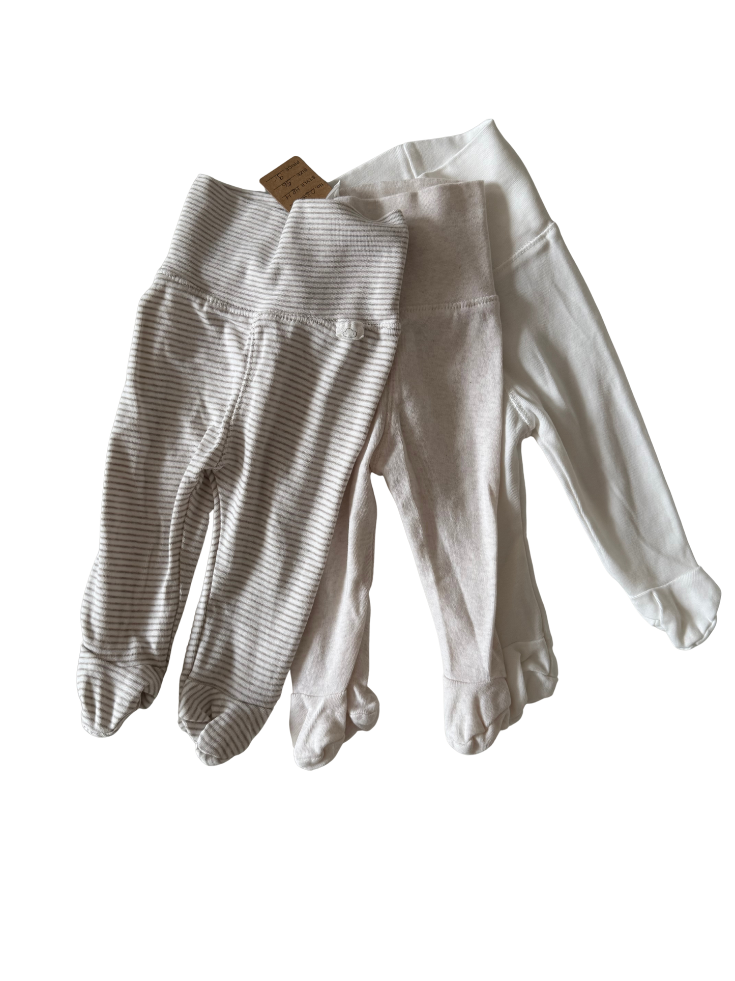 H&M 
Strampelhosen beige braun 50/56