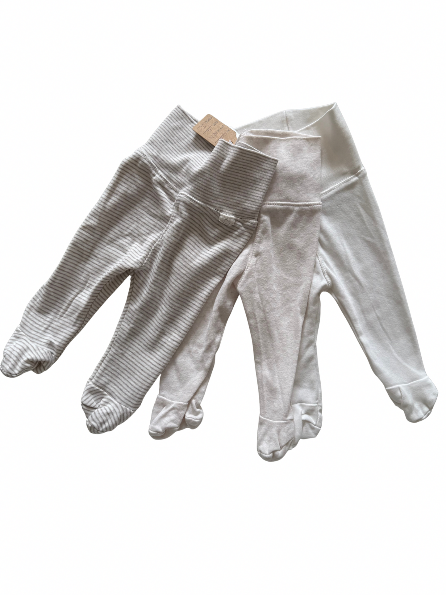 H&M 
Strampelhosen beige braun 50/56