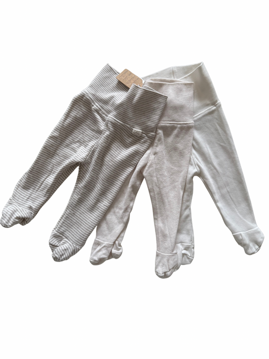 H&M 
Strampelhosen beige braun 50/56