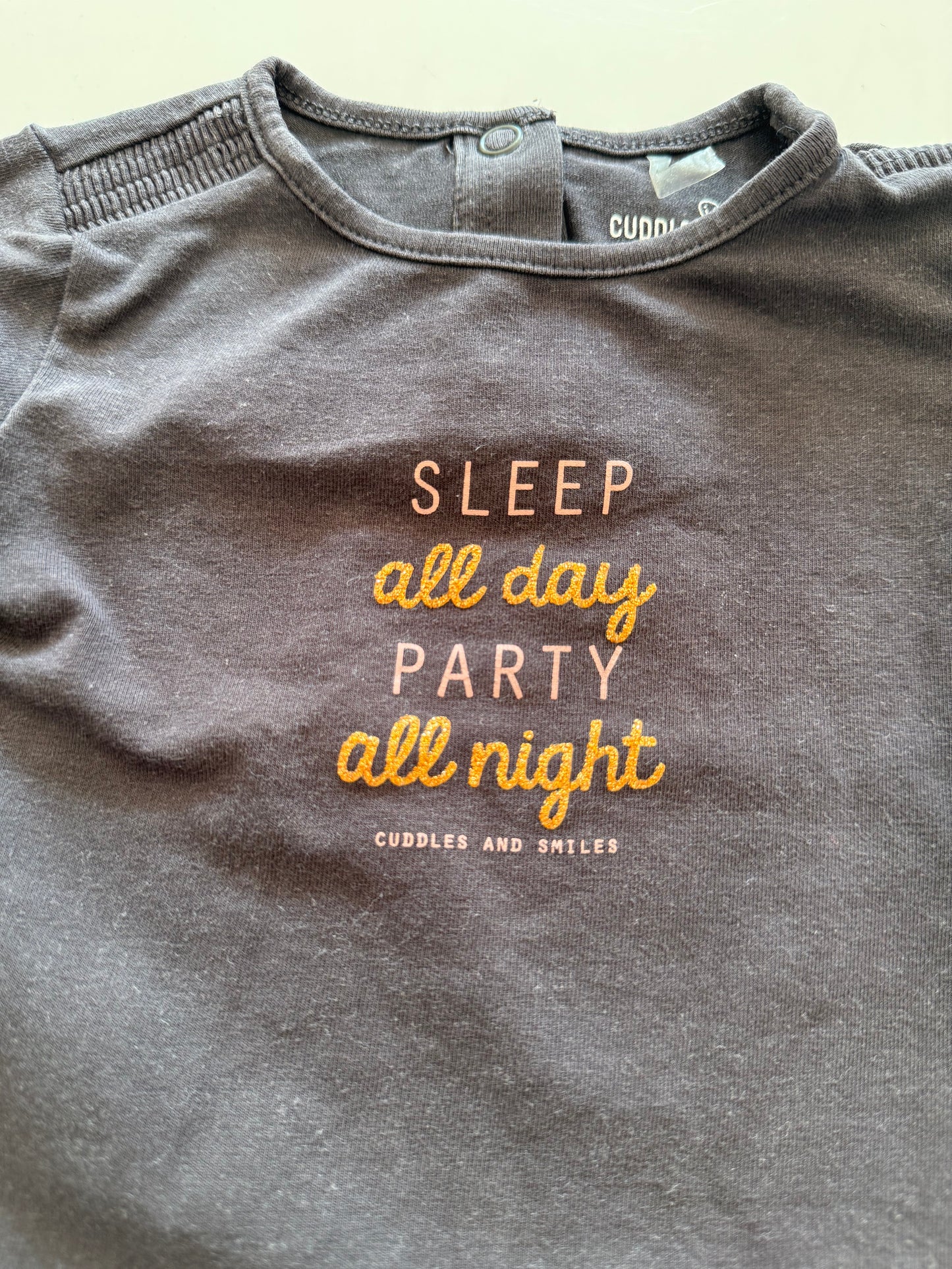 CUDDLES & SMILES Langarmshirt grau 68