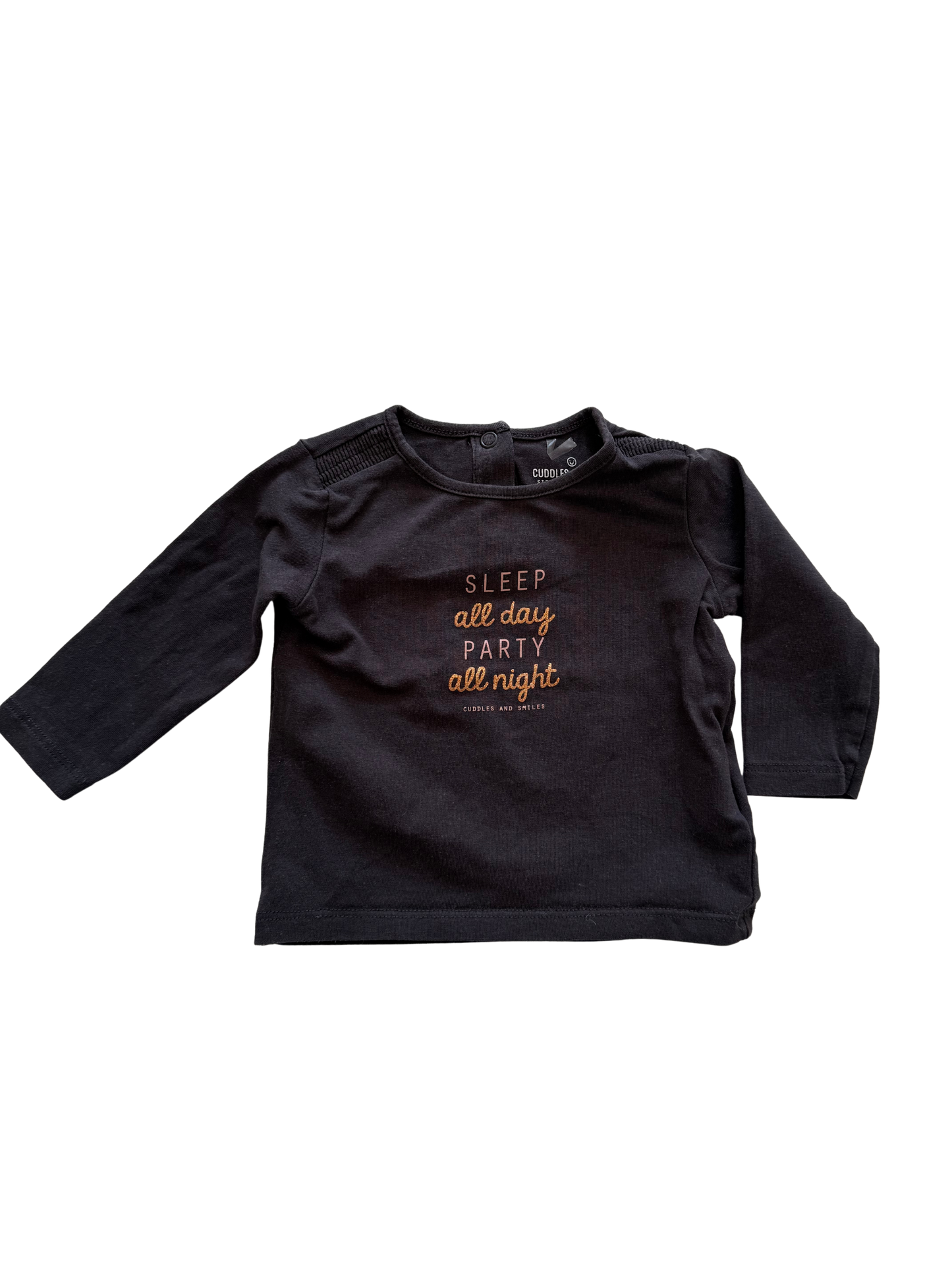 CUDDLES & SMILES Langarmshirt grau 68