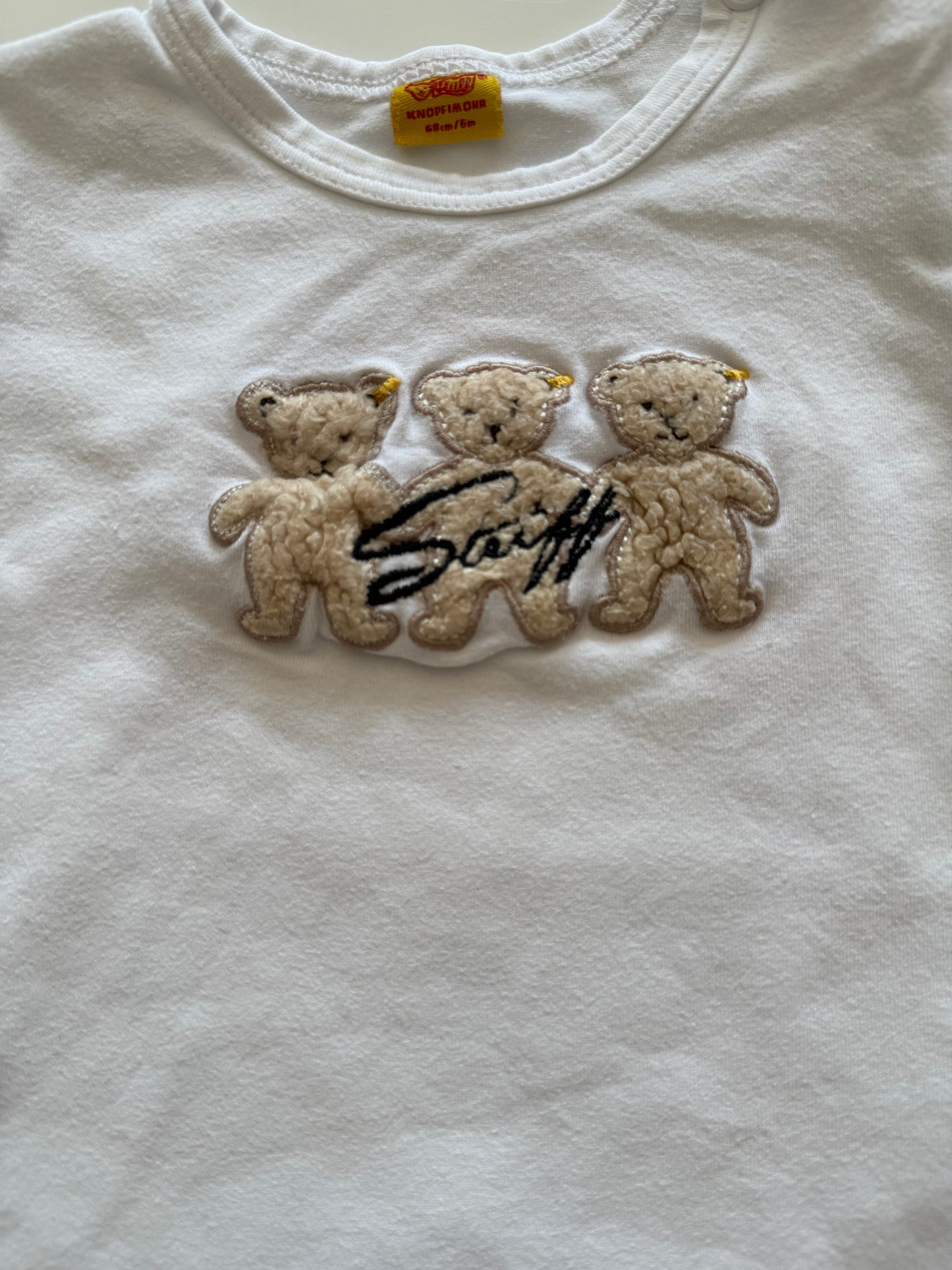 STEIFF Langarmshirt weiß 68