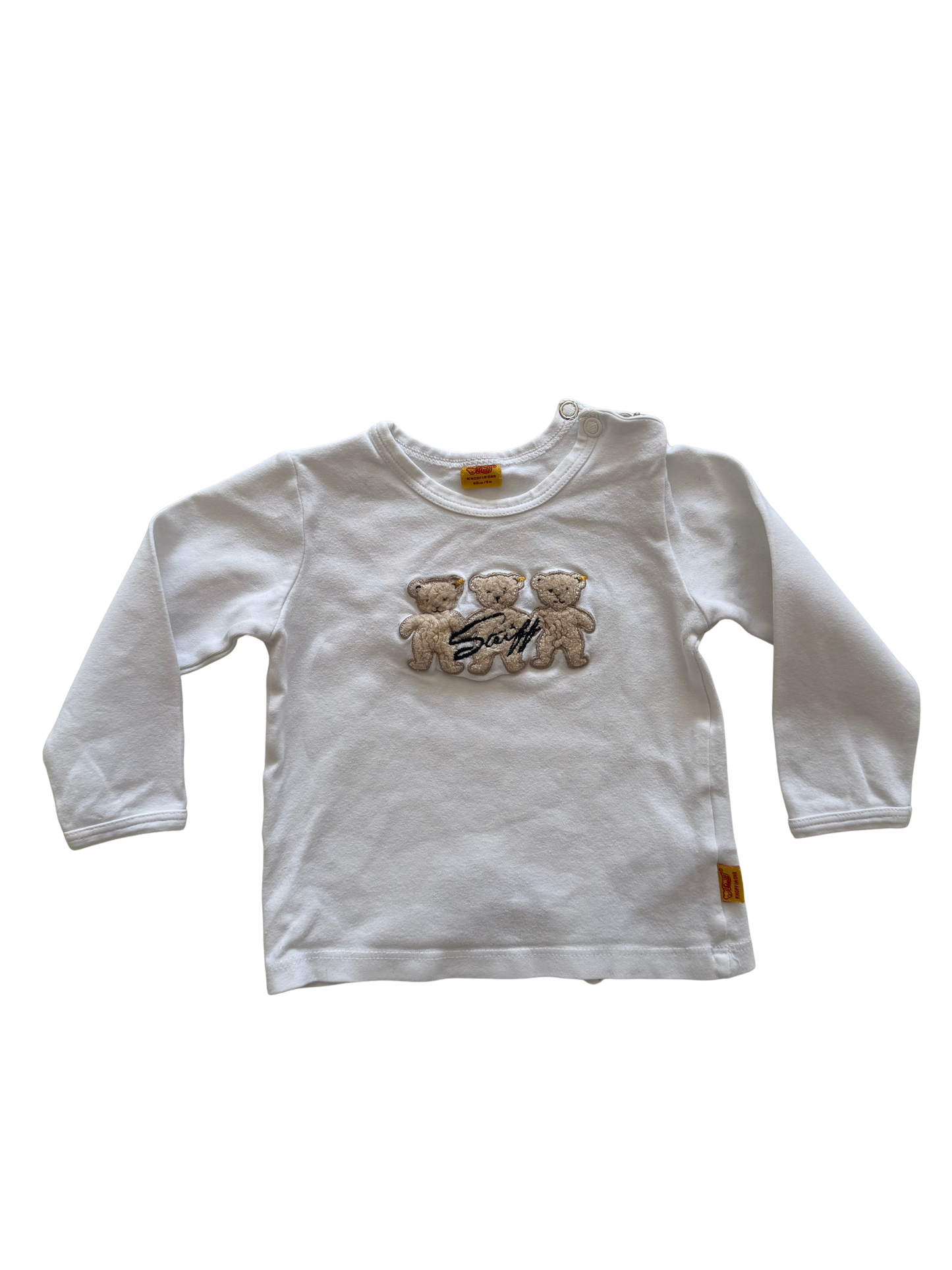 STEIFF Langarmshirt weiß 68