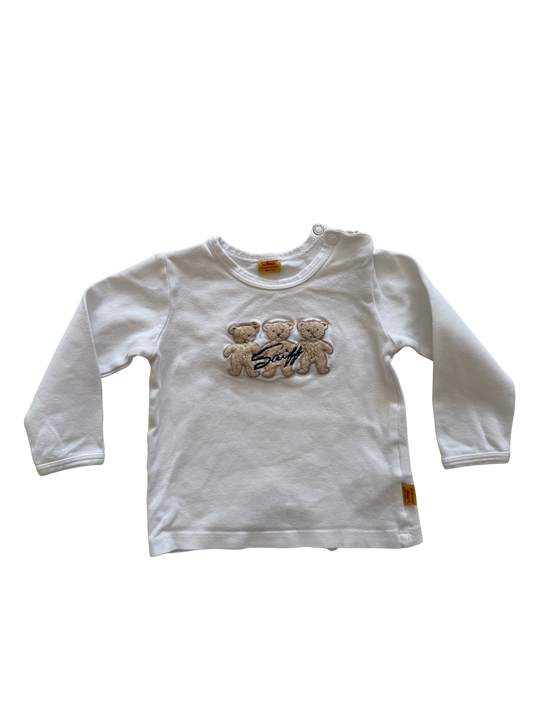 STEIFF Langarmshirt weiß 68