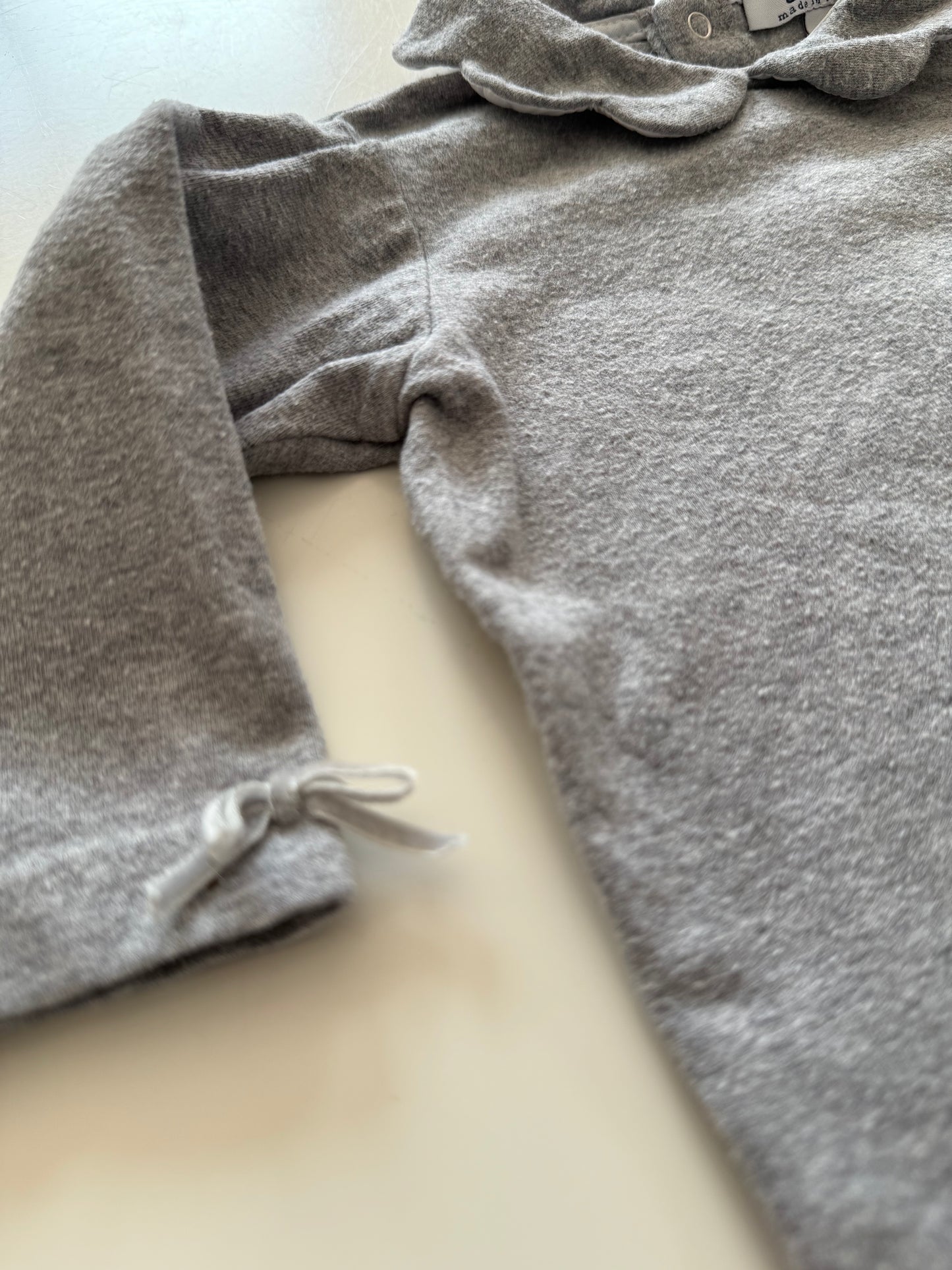 ALETTA Langarmshirt grau 62/68