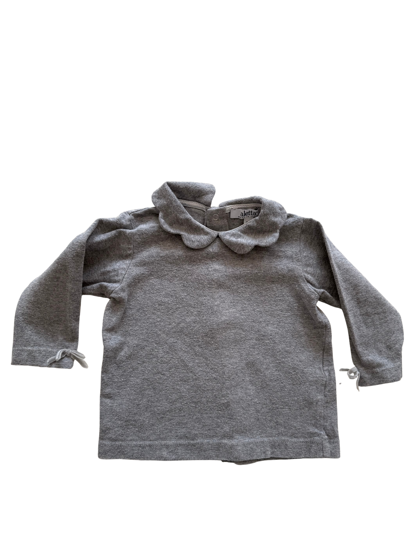 ALETTA Langarmshirt grau 62/68