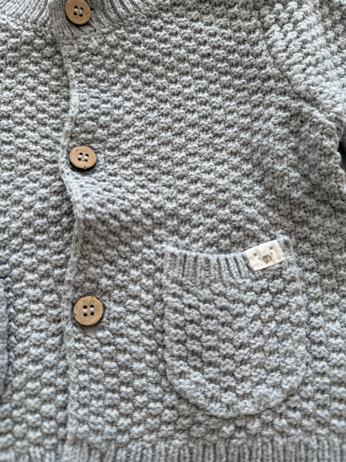 TOPOMINI Strickjacke grau 68