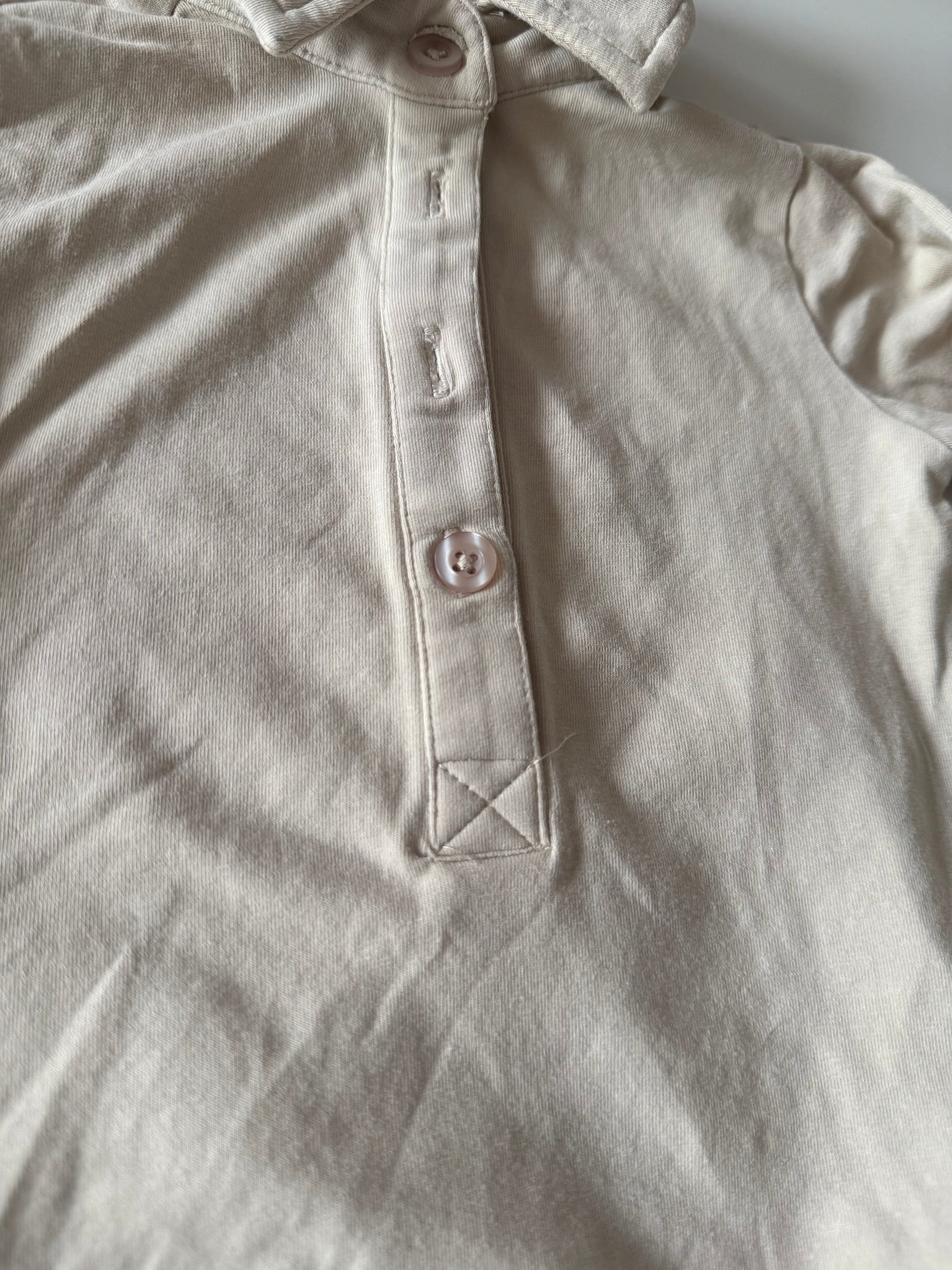 THE NEW SIBLINGS Body beige mit Kragen 68