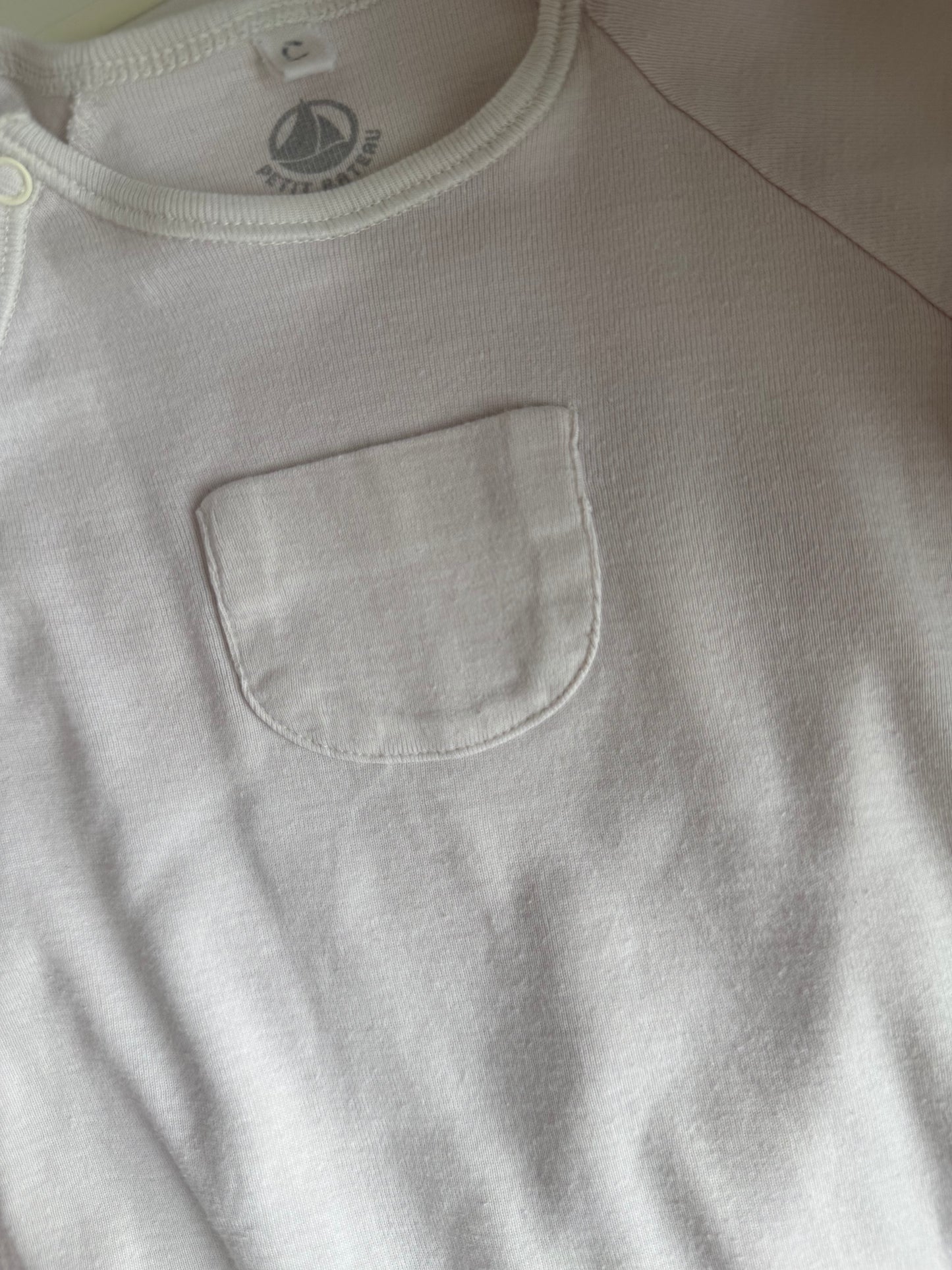 PETIT BATEAU 
Strampler Schlafanzug hellrosa 62/68