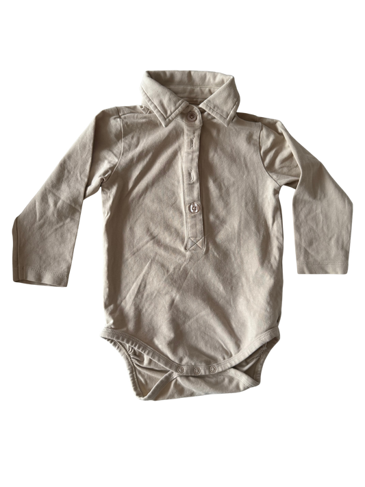 THE NEW SIBLINGS Body beige mit Kragen 68