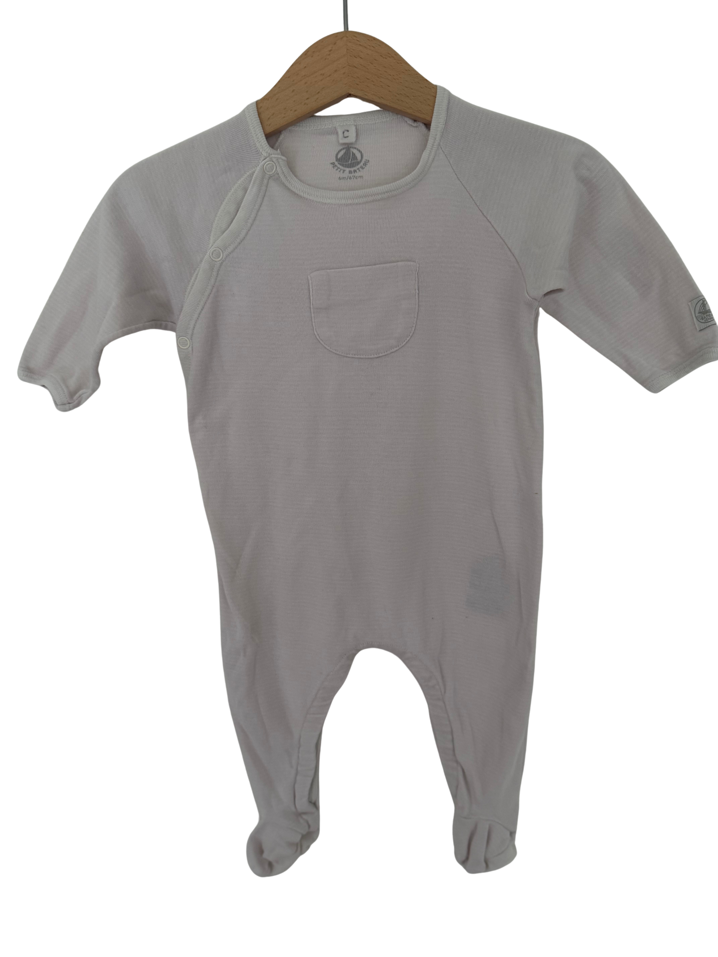 PETIT BATEAU 
Strampler Schlafanzug hellrosa 62/68