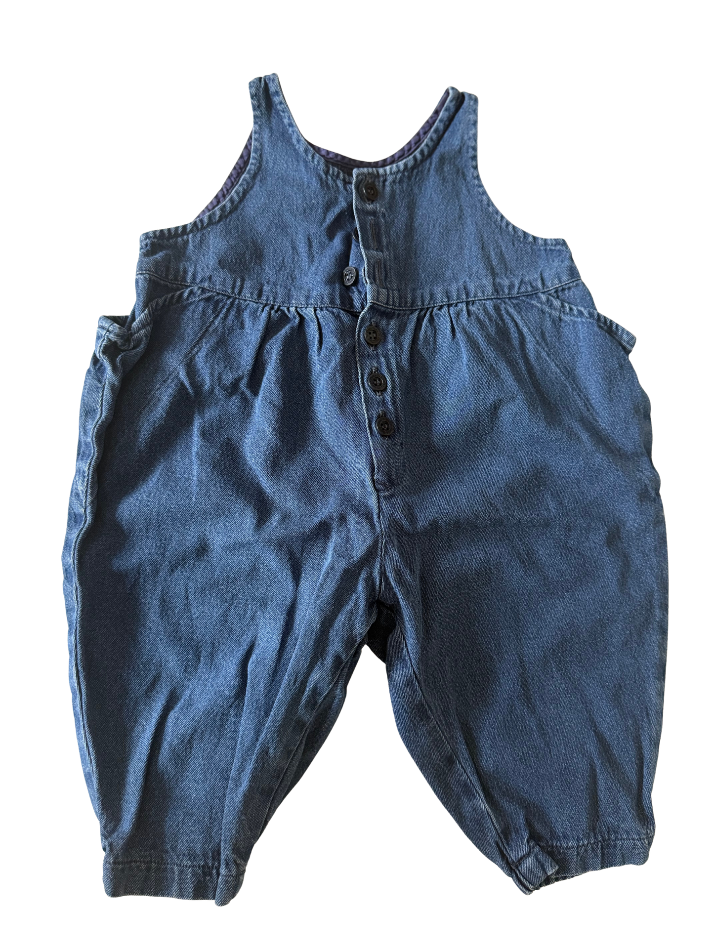 VINTAGE Jeans Latzhose baby mini blau 62/68