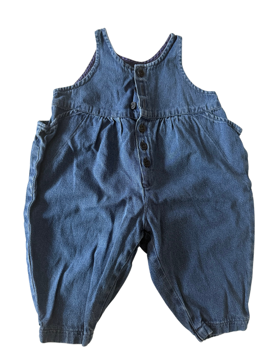 VINTAGE Jeans Latzhose baby mini blau 62/68