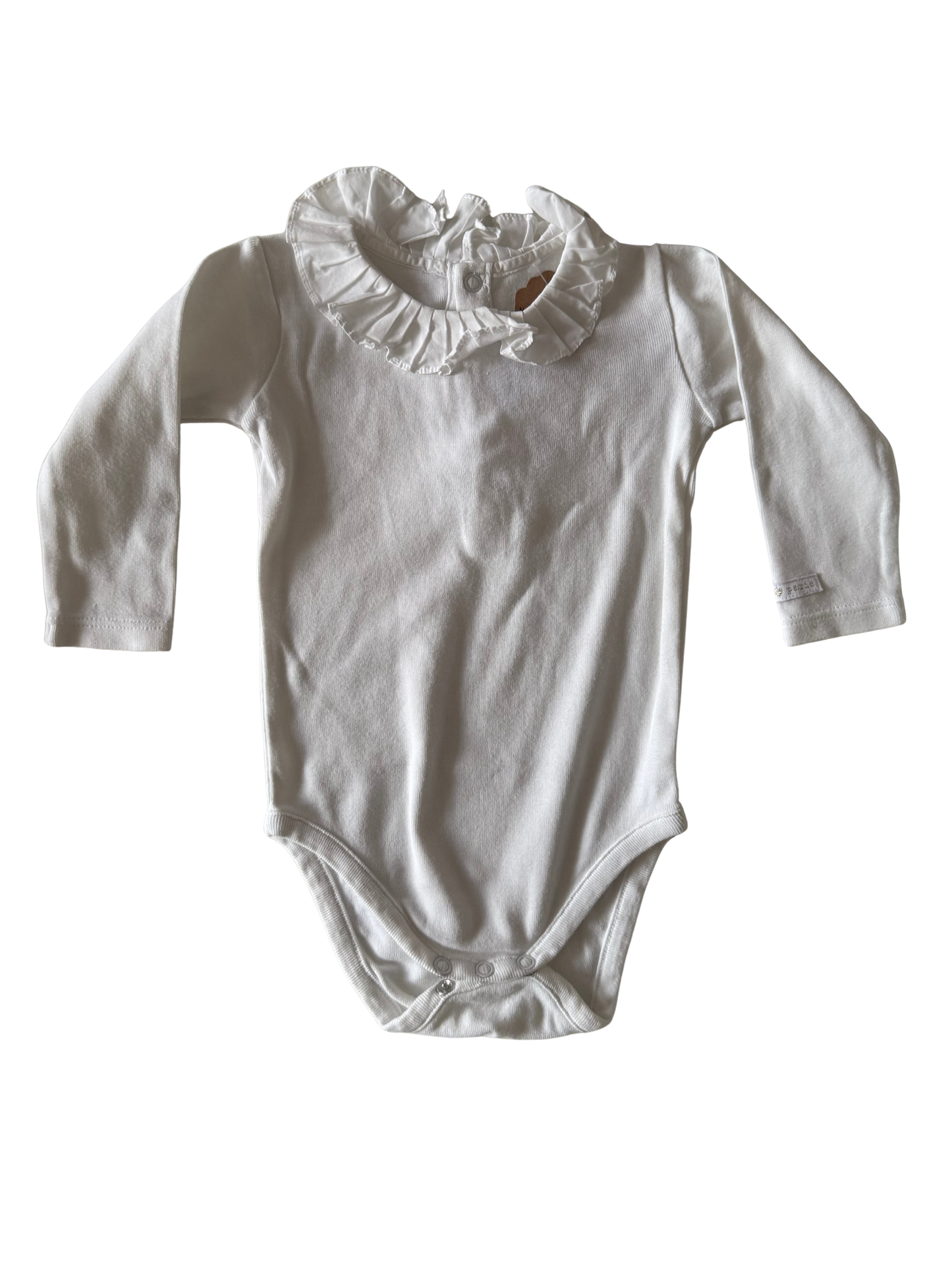 JACADI Body weiß mit Kragen 62/68